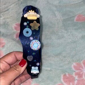 Navy Blue Headband with Cute Charms